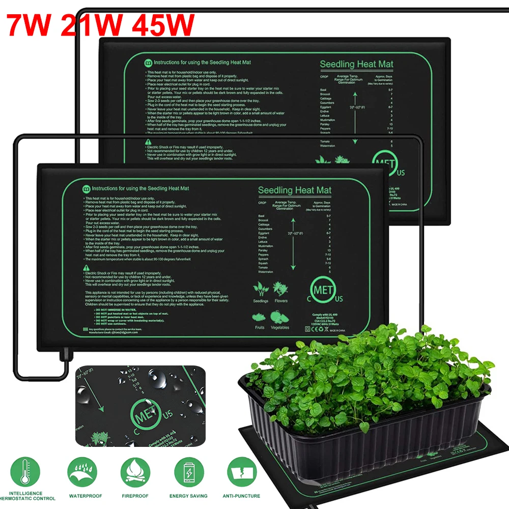 Heat Mat Seedling - 10/25/50CM Zaailing Warmte Mat Kamerplanten Kieming