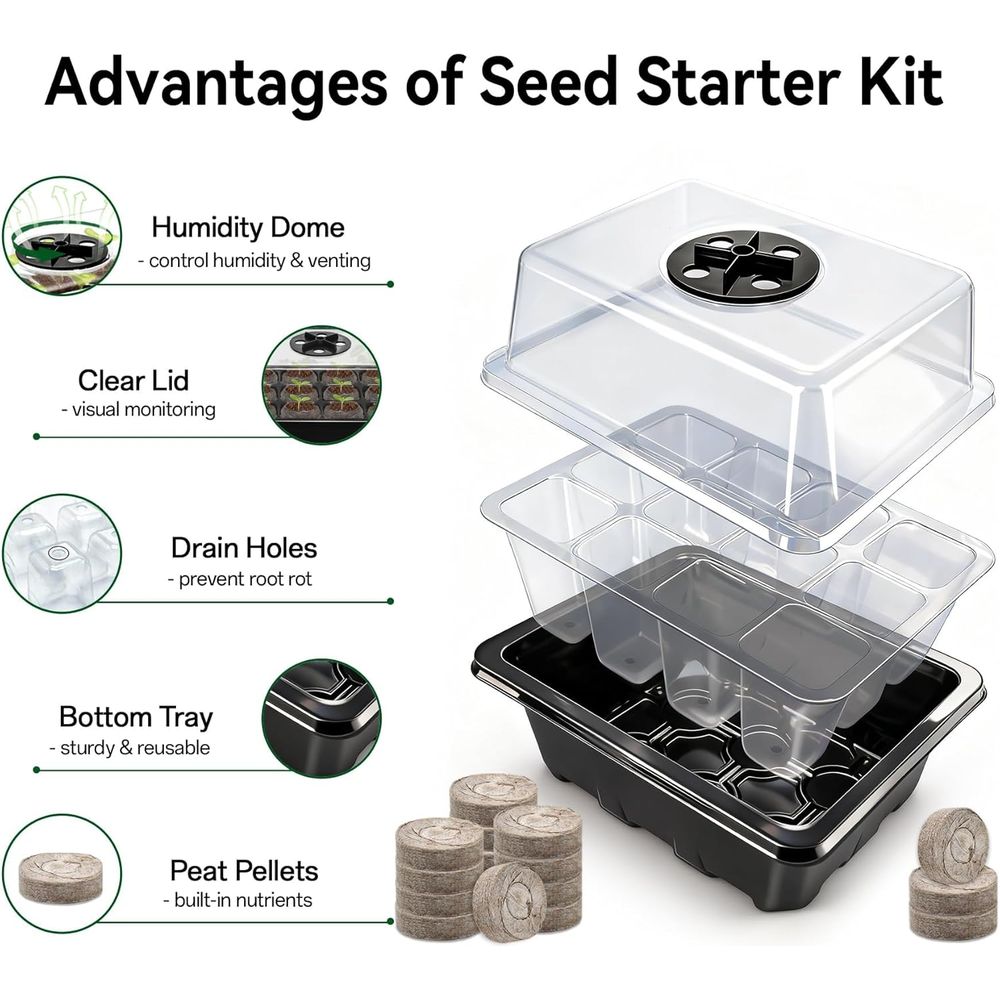4-pack zaaitray met 50 stuks t - Peat Pellet Tray recensie en prijs