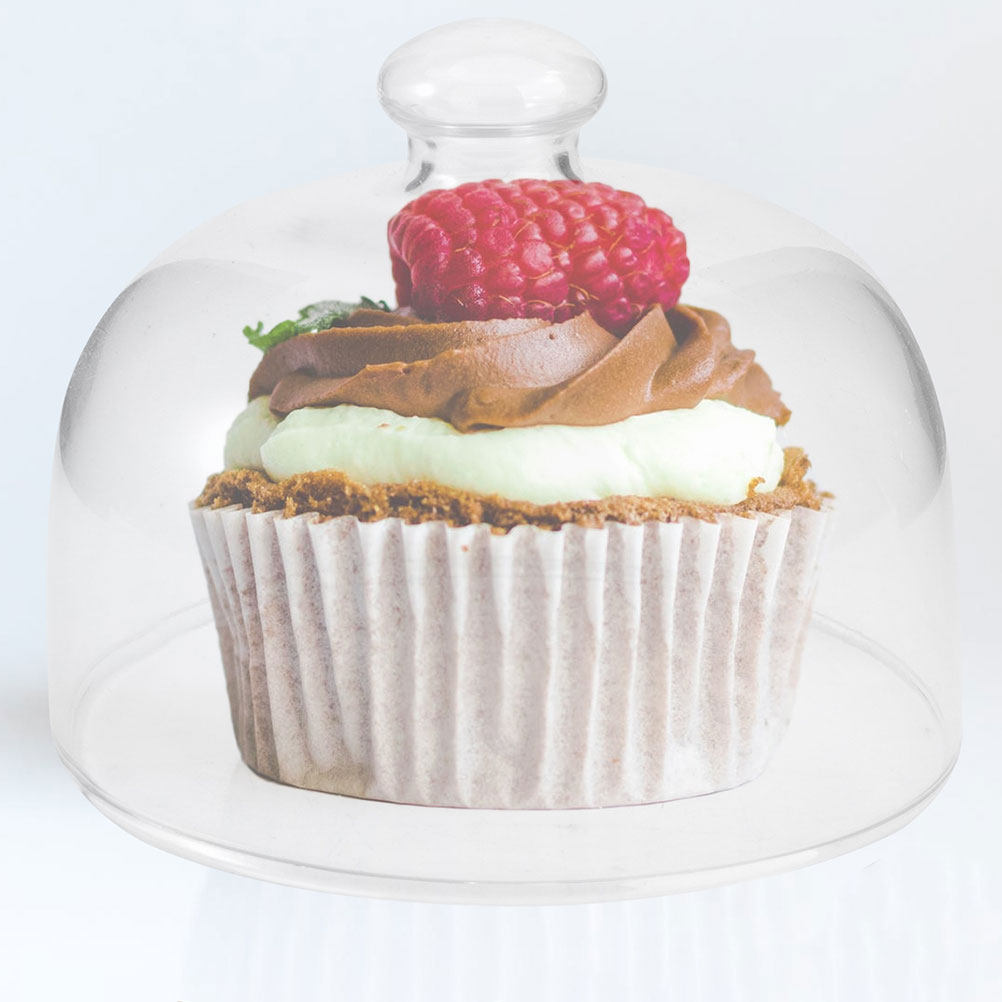 2 Stuks Transparant Glas Cake  - Plastic Dome Clear recensie en prijs