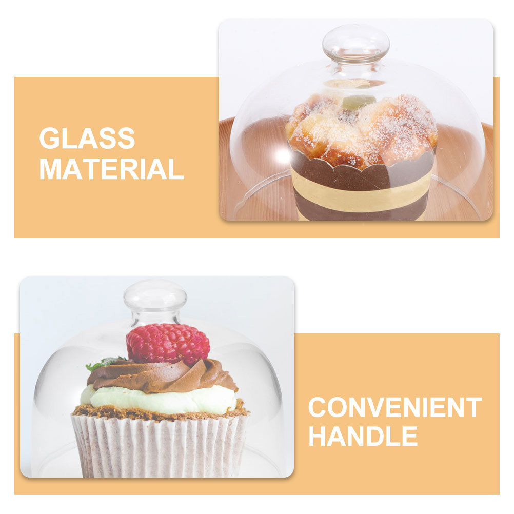 2 Stuks Transparant Glas Cake  - Plastic Dome Clear recensie en prijs