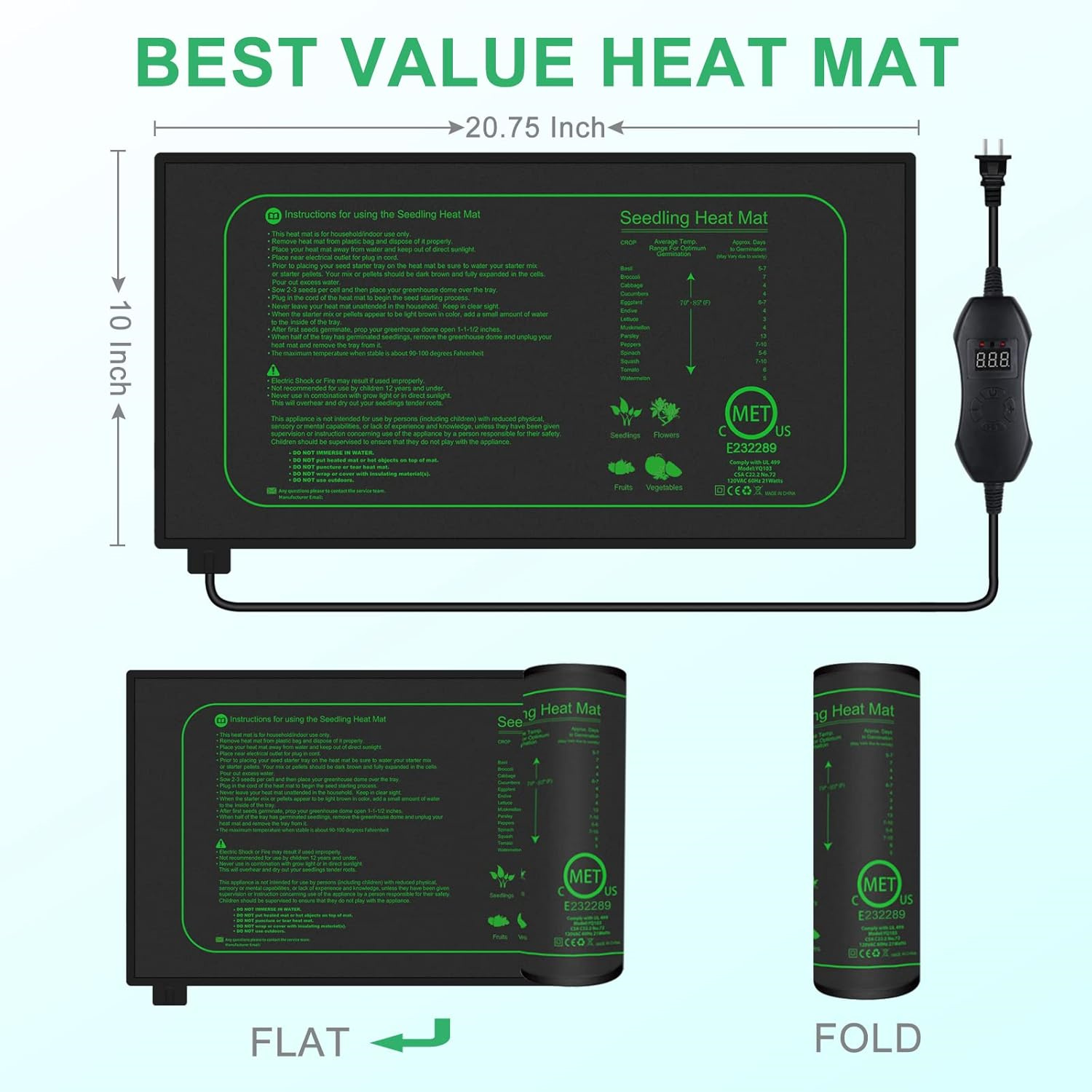 Zaailingwarmtemat met digitale - Rooting Gel Clone recensie en prijs